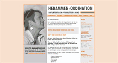 Desktop Screenshot of hebamme-manhartsberger.com